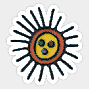 Taino Sun Symbol Sticker